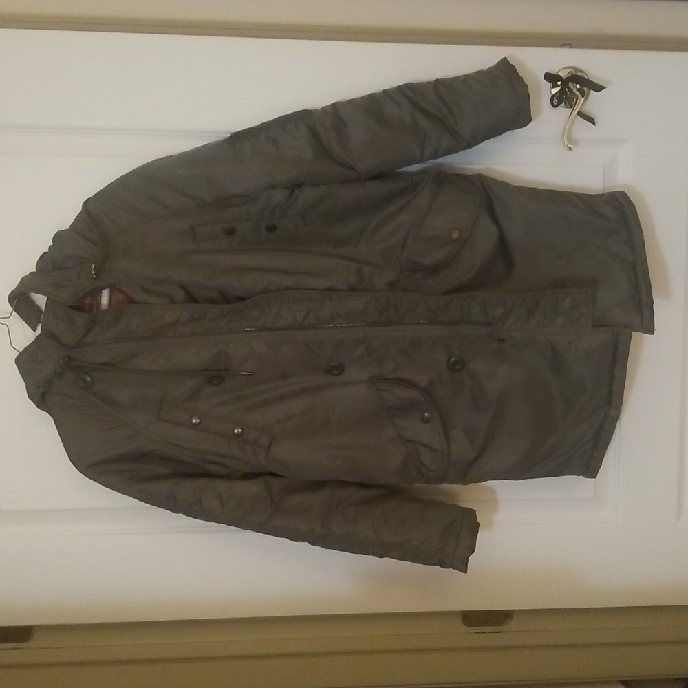 Army green warm parka